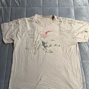 Lord of the Rings - Men's Beige Graphic T-Shirt